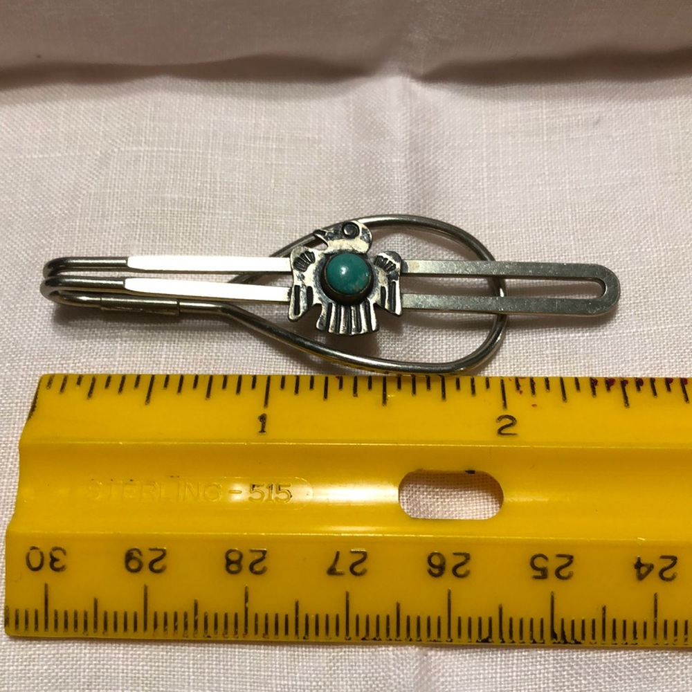 Native American style tie clip